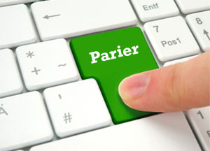 touche parier verte clavier